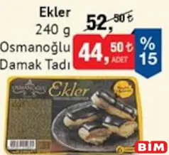 OSMANOĞLU DAMAK TADI EKLER 240 G fiyat ve kampanya bilgisi